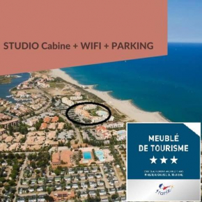 Studio cabine rénové rez de jardin à 150 m de la plage